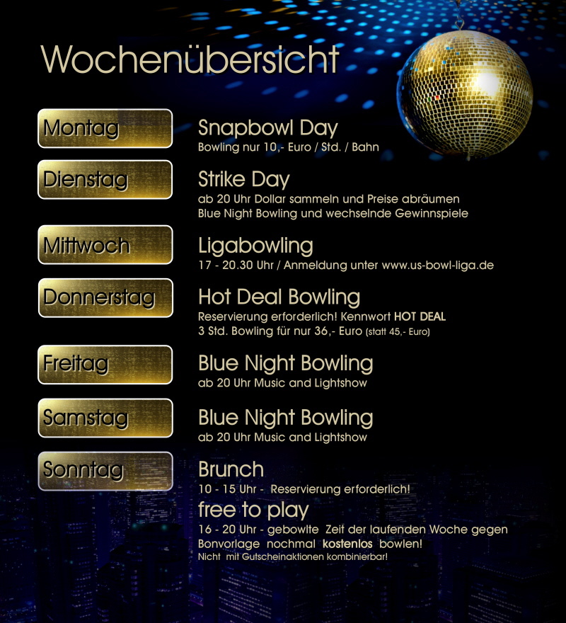 Wochenübersicht im US-Bowl