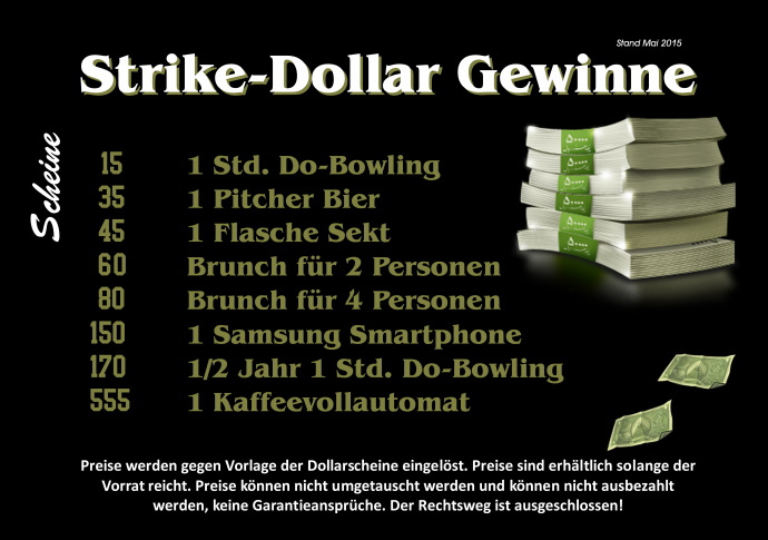 Strike Day Gewinnliste